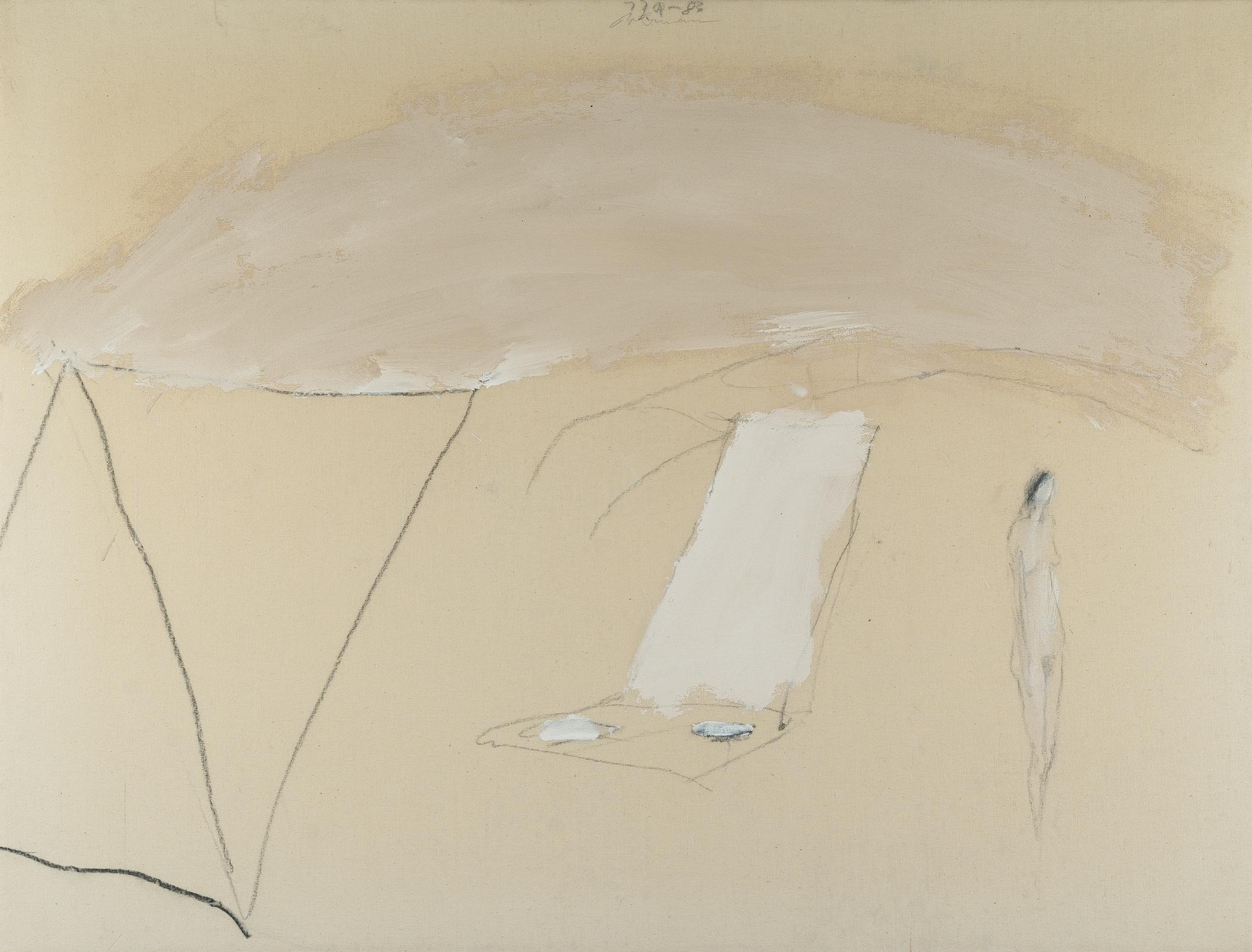 Karl Heinz Bohrmann - Ohne Titel (Figur in Landschaft)