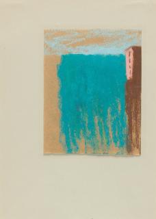 Karl Heinz Bohrmann - Ohne Titel (Meerlandschaft mit Haus)