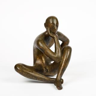 Karl-Heinz Krause - Ohne Titel (Sinnierender Mann).