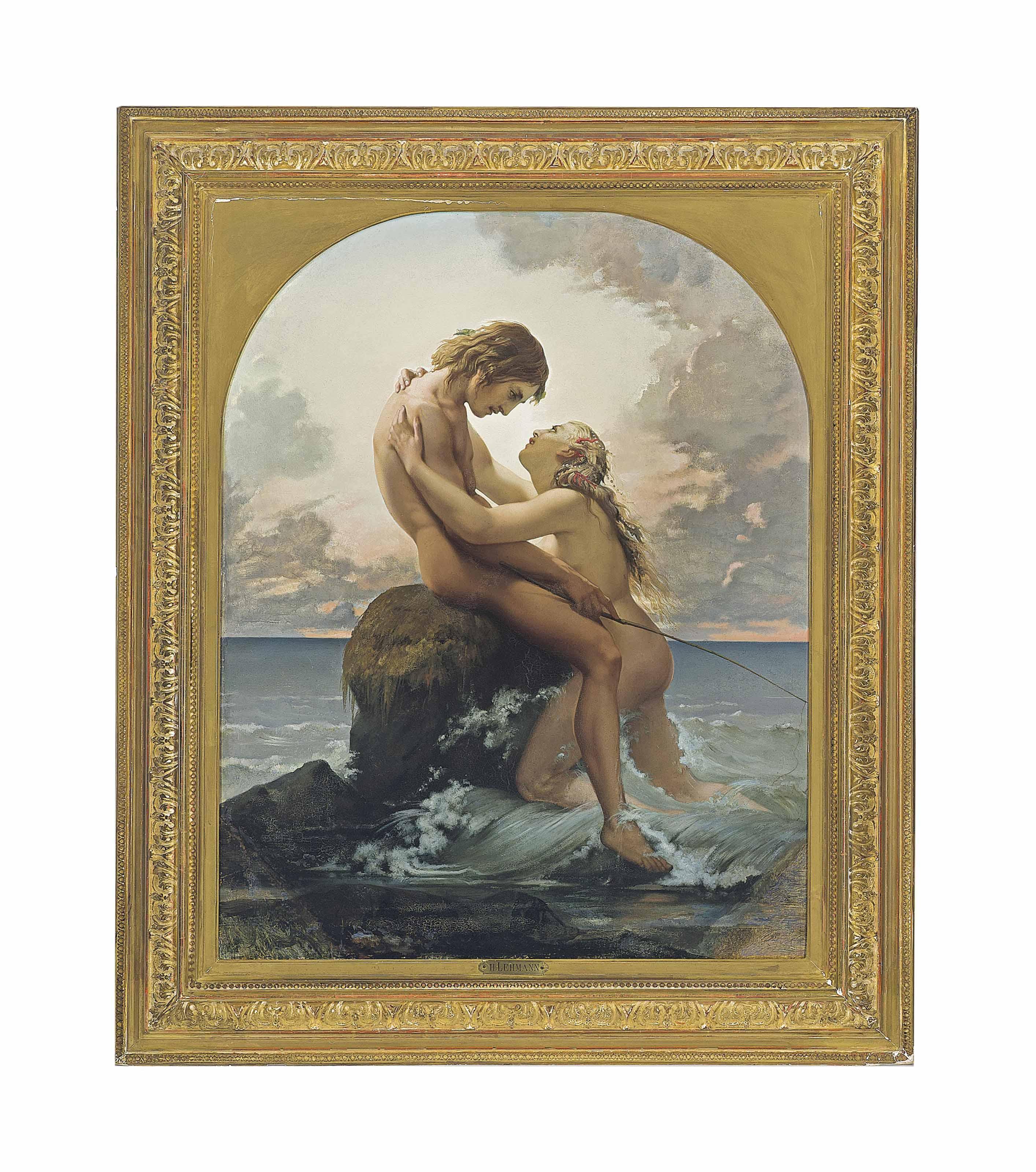 Karl-Henri-Rodolphe-Heinrich-Salem, Dit Henri Lehm - Le Pêcheur Et La Nymphe