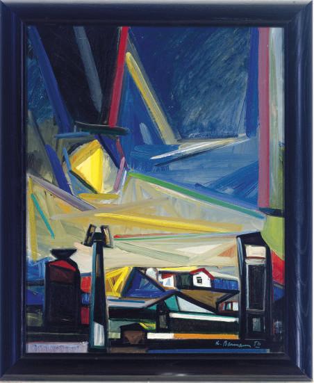 Karl Herman Baumann - Night scene; and a companion painting