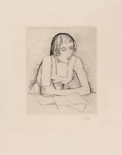 Karl Hofer - Beim Lesen