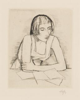 Karl Hofer - Beim Lesen