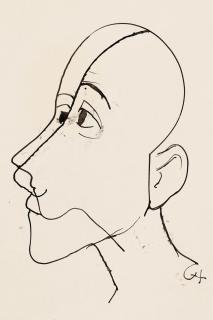 Karl Hofer - Doppelprofil