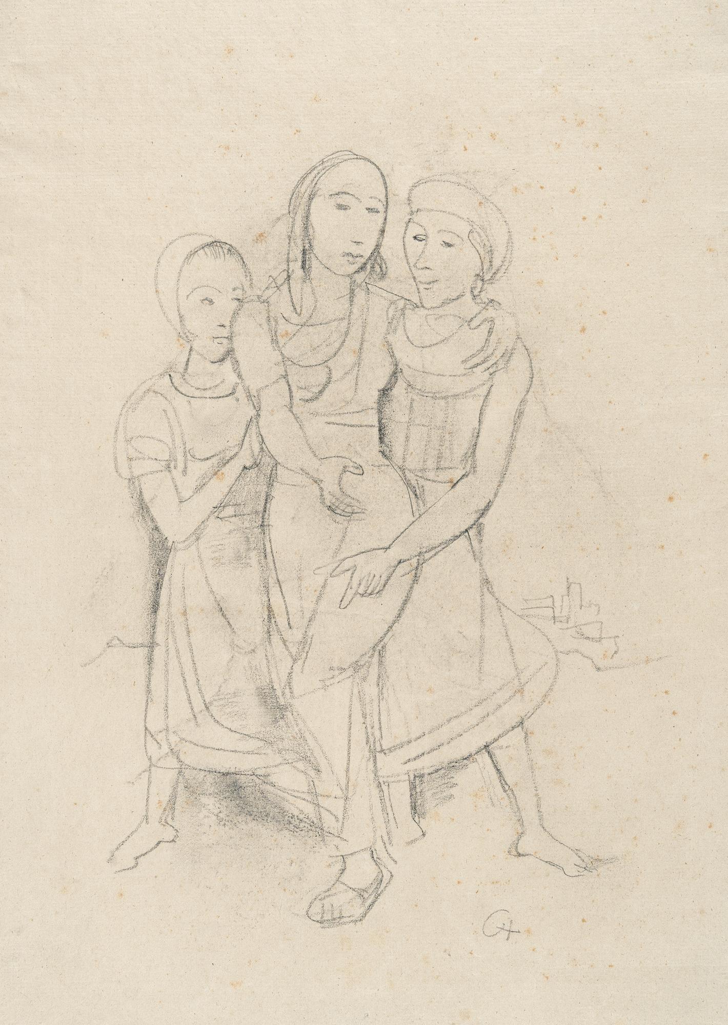 Karl Hofer - Drei Mädchen