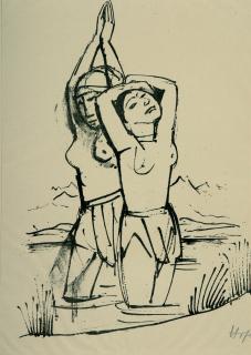 Karl Hofer - Folge von 11 Bll.: Zenana.