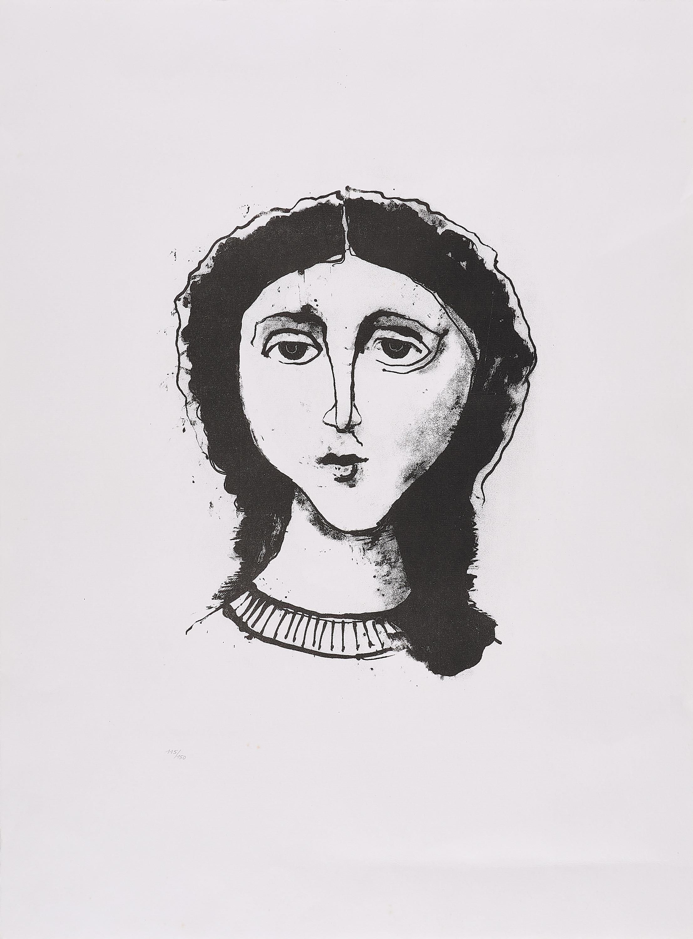 Karl Hofer - Frauenkopf I.