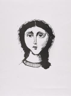 Karl Hofer - Frauenkopf I.