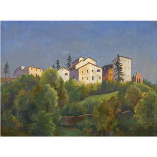 Karl Hofer - Häuser In Breganzona (Houses In Breganzona)