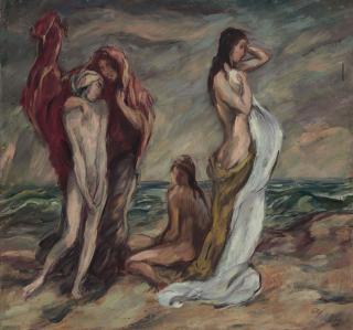 Karl Hofer - Im Sturm (Four Figures)