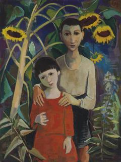 Karl Hofer - Kinder unter Sonnenblumen