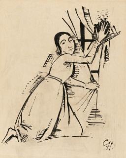 Karl Hofer - Mädchen am Fenster