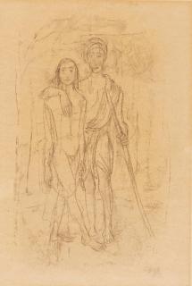 Karl Hofer - Ohne Titel (Zwei Hirten)