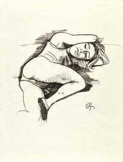 Karl Hofer - Schlafendes Mädchen (Sleeping Girl)