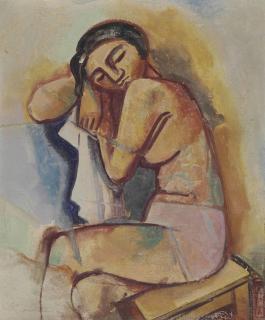 Karl Hofer - Sitzende Frau