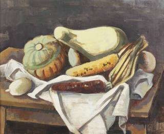 Karl Hofer - Stilleben mit Kurbissen und Mais