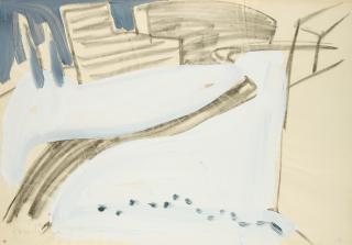 Karl Horst Hödicke - Gobi mit frischem Schnee.