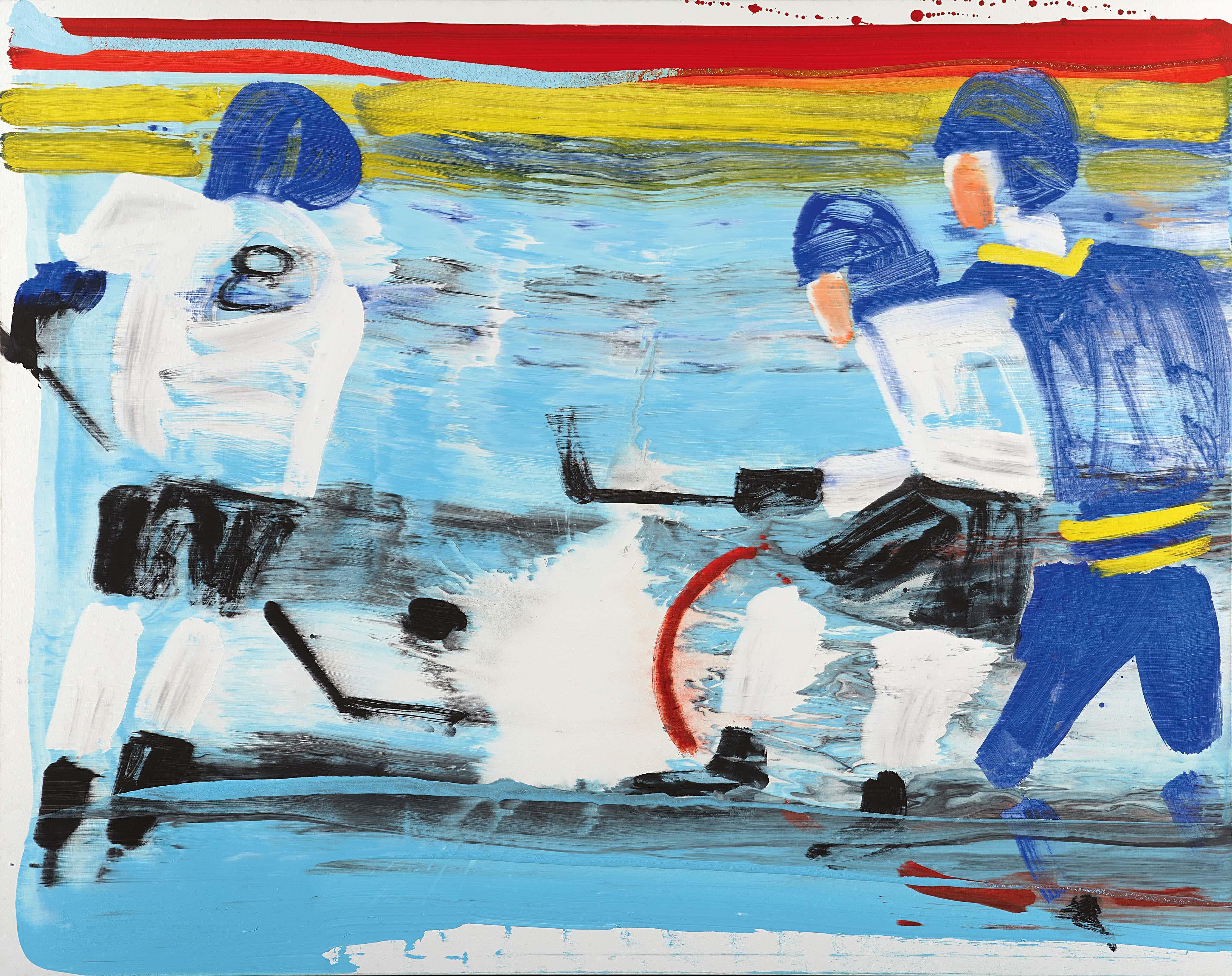 Karl Horst Hödicke - Ohne Titel (Eishockeyspieler).