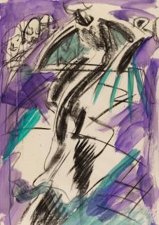 Karl Horst Hödicke - Ohne Titel (Hockey Player).