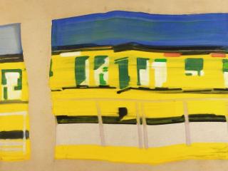 Karl Horst Hödicke - U-Bahn - Reflektion