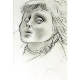 Karl Hubbuch - Portrait Einer Frau (Portrait Of A Woman)