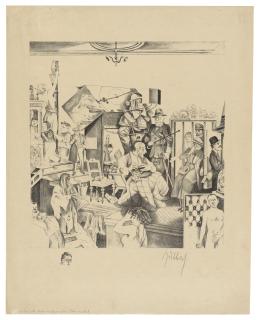 Karl Hubbuch - Statisten Der Konventionellen Sehnsucht