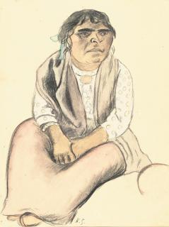 Karl Hubbuch - Zigeunerin