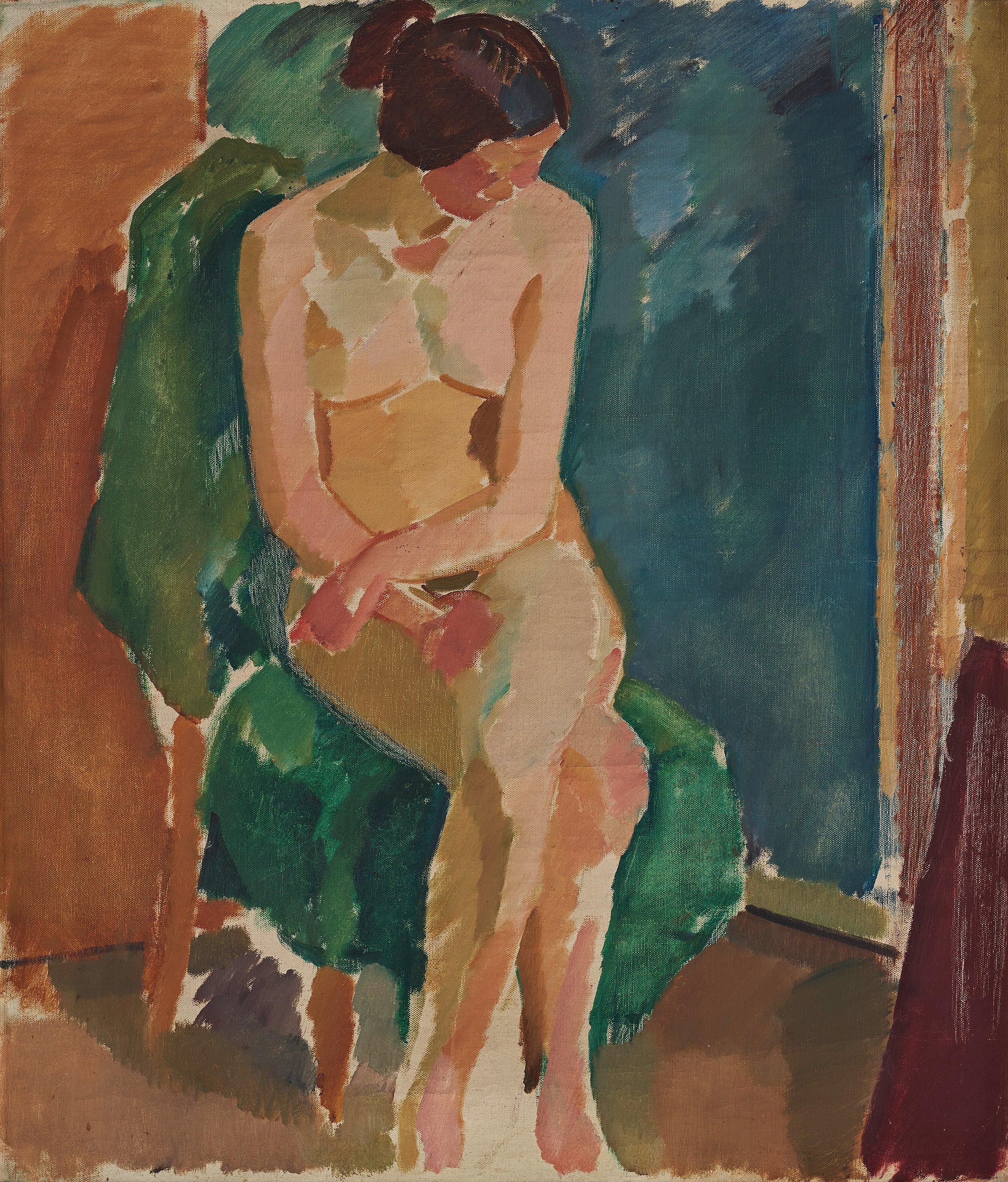 Karl Isakson - Seated model