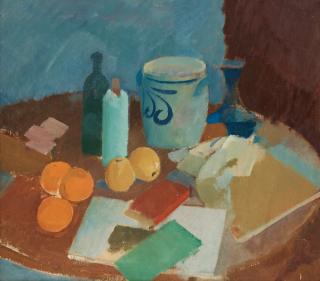 Karl Isakson - Still life with fruits and jug