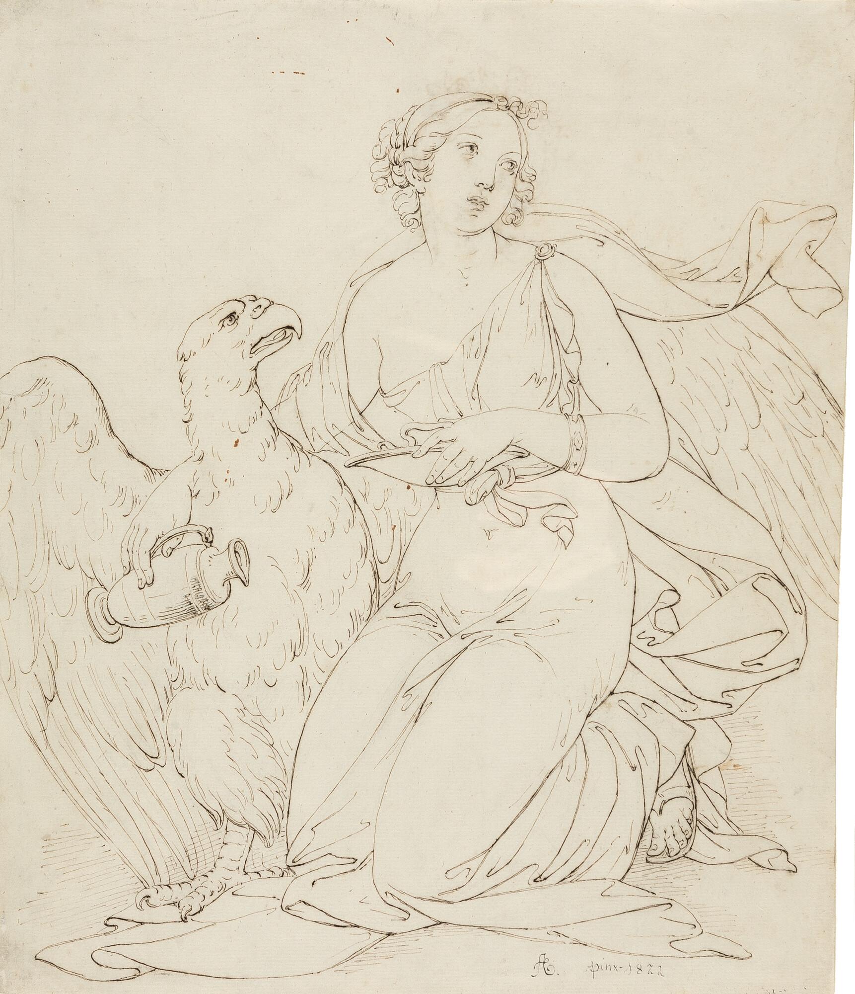 Karl Joseph Agricola - Jupiter und Hebe.