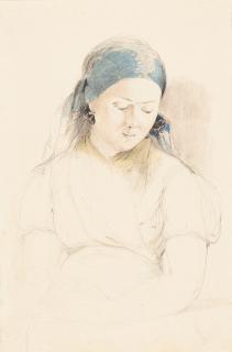 Karl Joseph Agricola - Studie eines jungen Mädchens