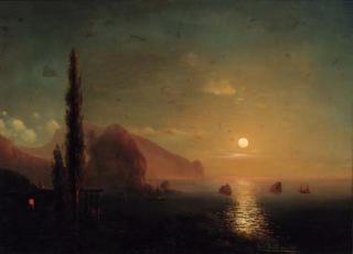 Karl Kaufmann - A sunset on the Italian coast