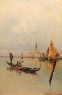 Karl Kaufmann - Boating on the Laguna, Venice