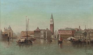 Karl Kaufmann - Vessels before the Molo, Venice