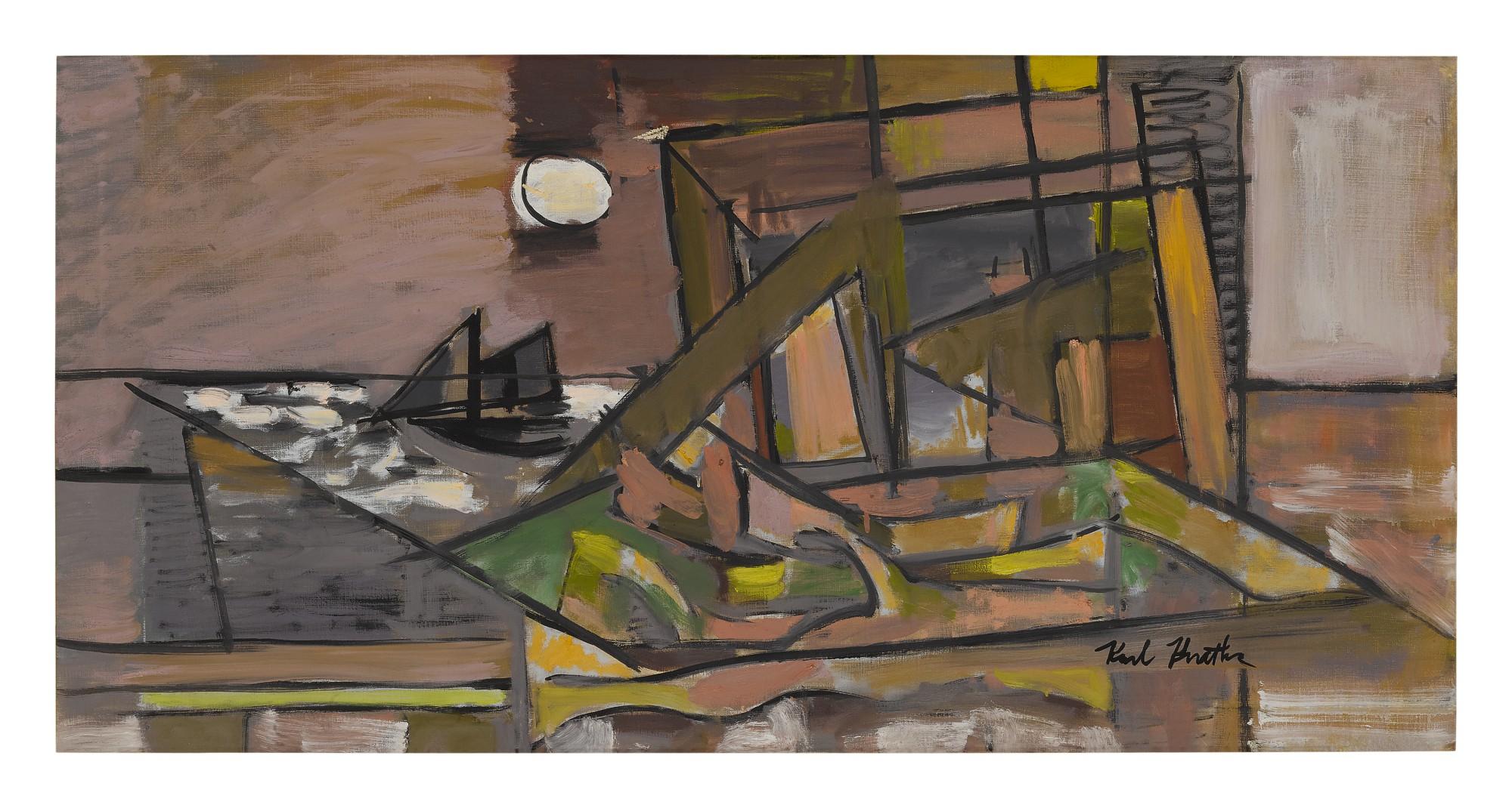 Karl Knaths - Harbor Moon, Provincetown