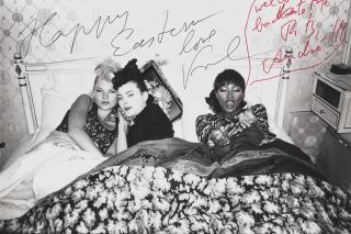 Karl Lagerfeld - Kate Moss, Shalom Harlow, and Naomi Campbell in bed, 1996