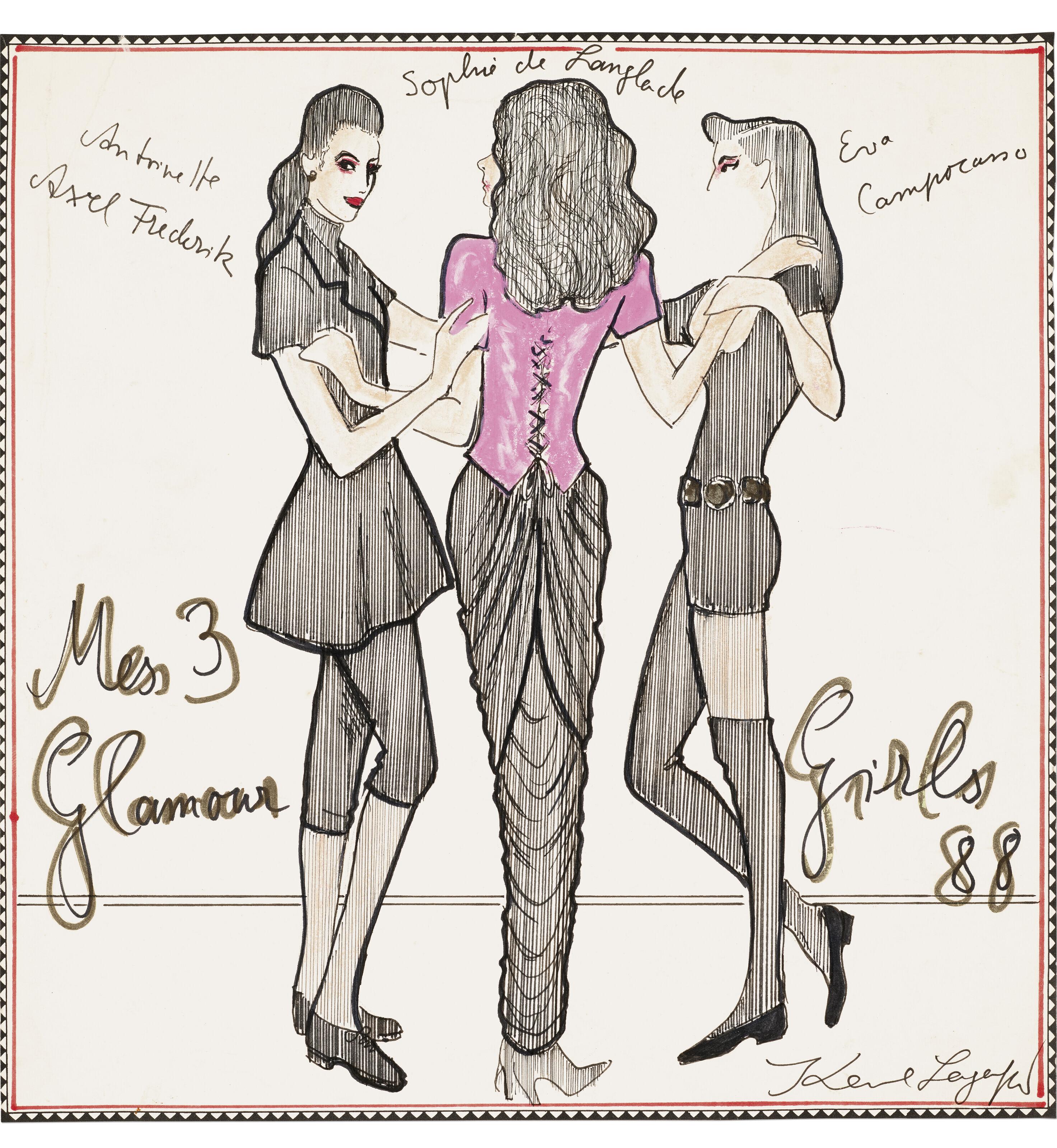 Karl Lagerfeld - Mes trois glamour girls