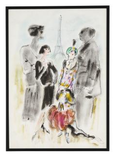 Karl Lagerfeld - Parisian sketch
