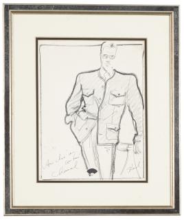 Karl Lagerfeld - Portrait of André in Chanel couture