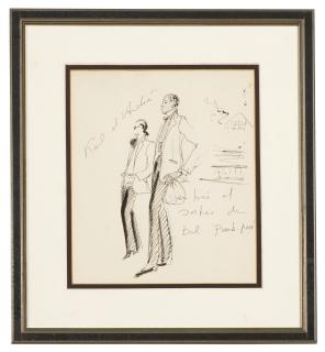Karl Lagerfeld - Sketch of Karl and André