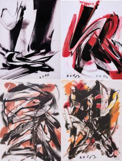 Karl Otto Götz - Konvolut von 4 Offsets.