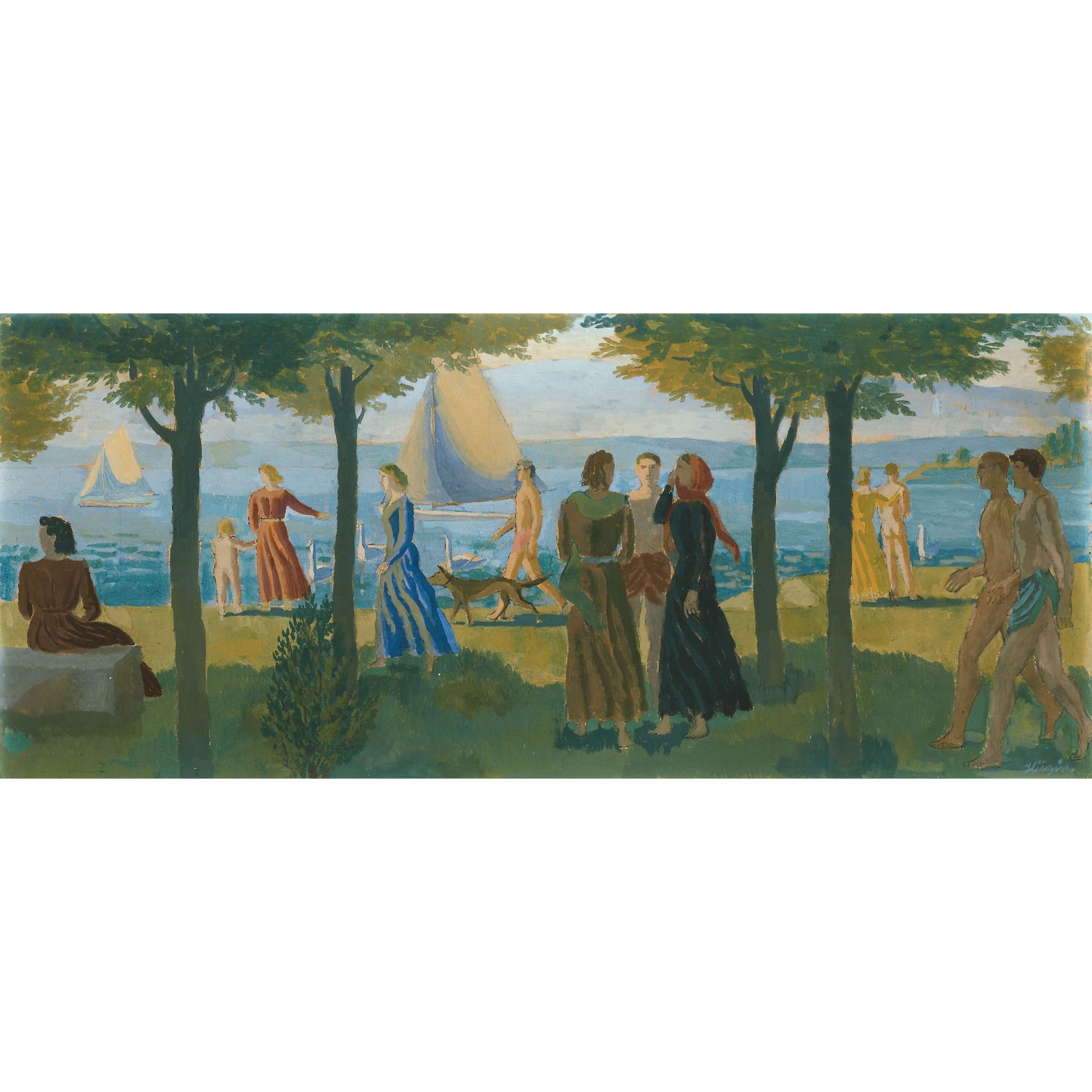 Karl Otto Hügin - Seepromenade Lake Promenade