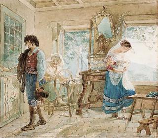 Karl Pavlovich Briullov - Lovers\' Quarrel