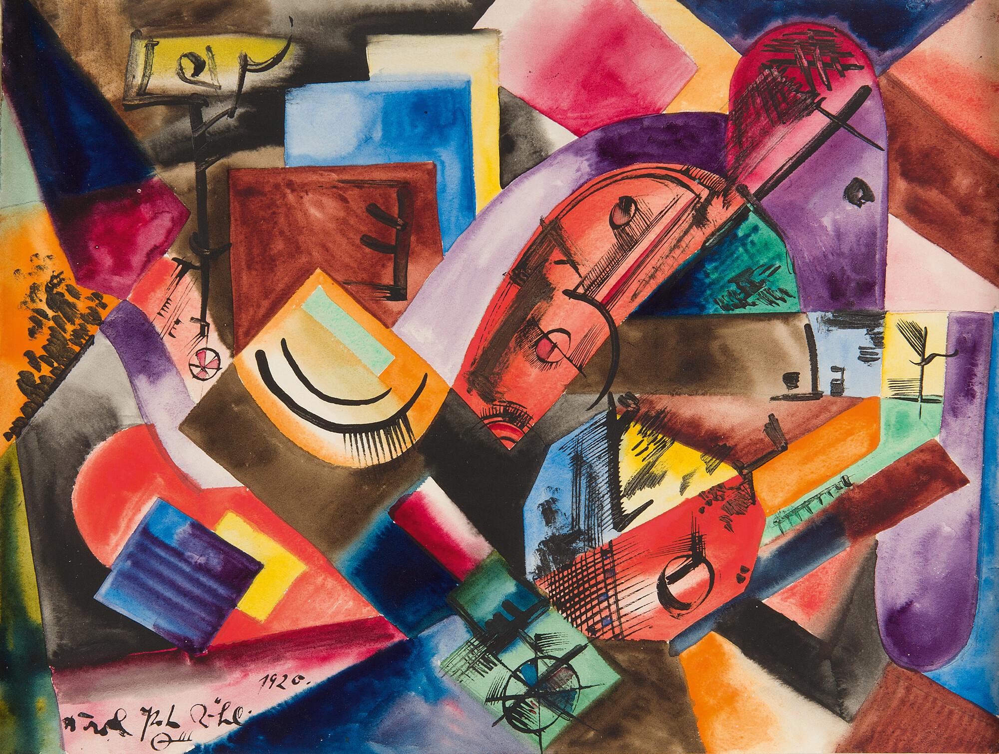 Karl Peter Röhl - Abstrakte Komposition.