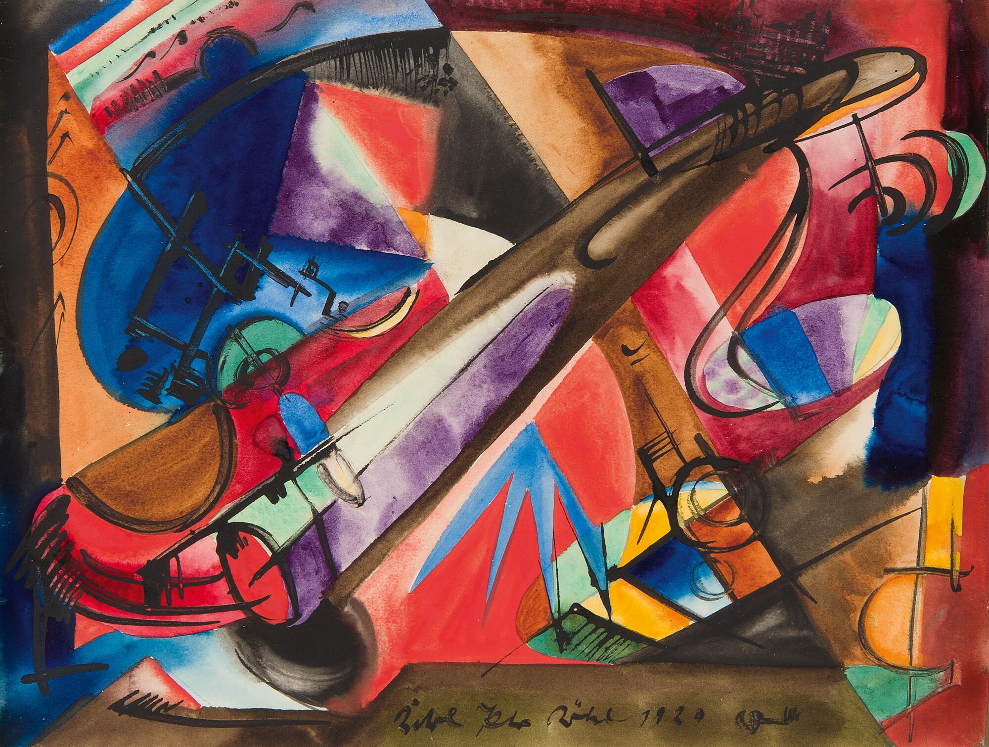 Karl Peter Röhl - Abstrakte Komposition.