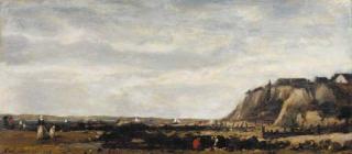 Karl Pierre Daubigny - Fisherfolk on the shore