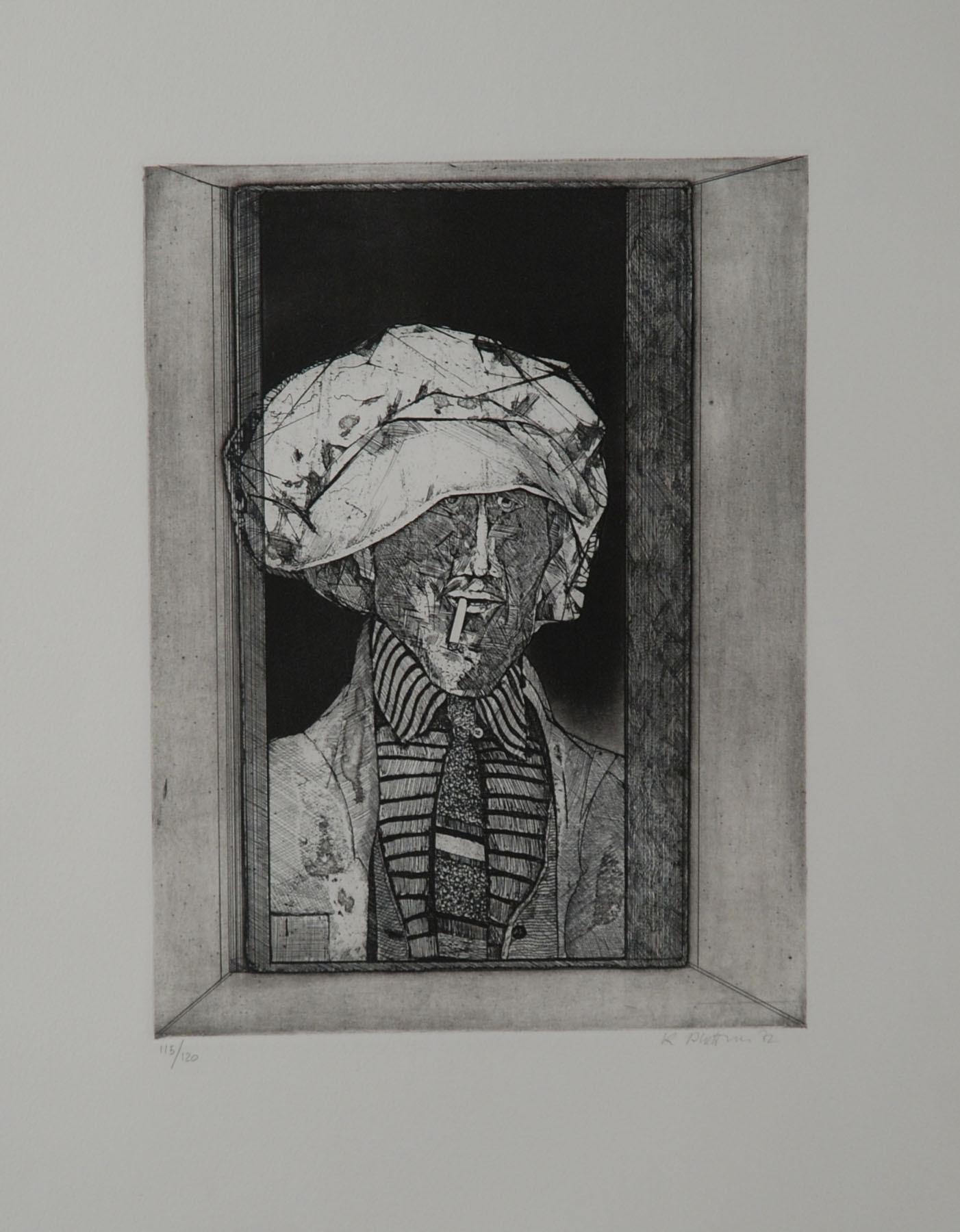 Karl Plattner - Ragazzo con sigaretta