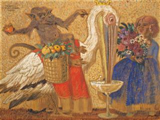 Karl Purrmann - Affe und Pelikan.