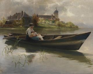 Karl Raupp - Sonntag am Chiemsee