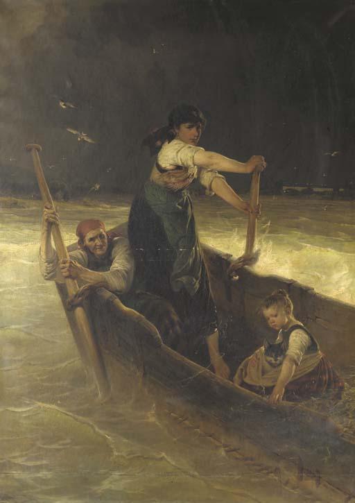 Karl Raupp - Storm on the Chiemsee